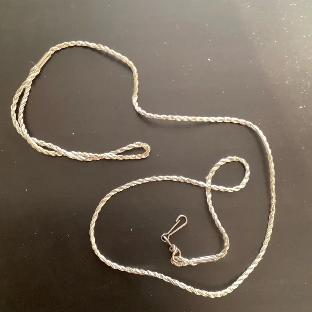 Silver Lame Pet Leash